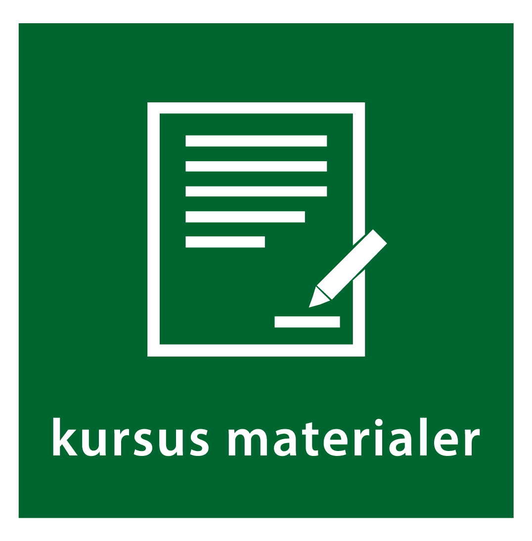 kursus materialer knap