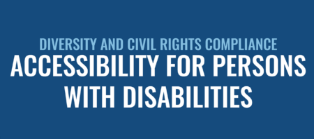 ACCESSIBILITY FOR PERSONS WITH DISABILITIES